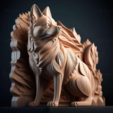 3D model Japanese hin dog (STL)
